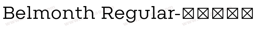 Belmonth Regular字体转换